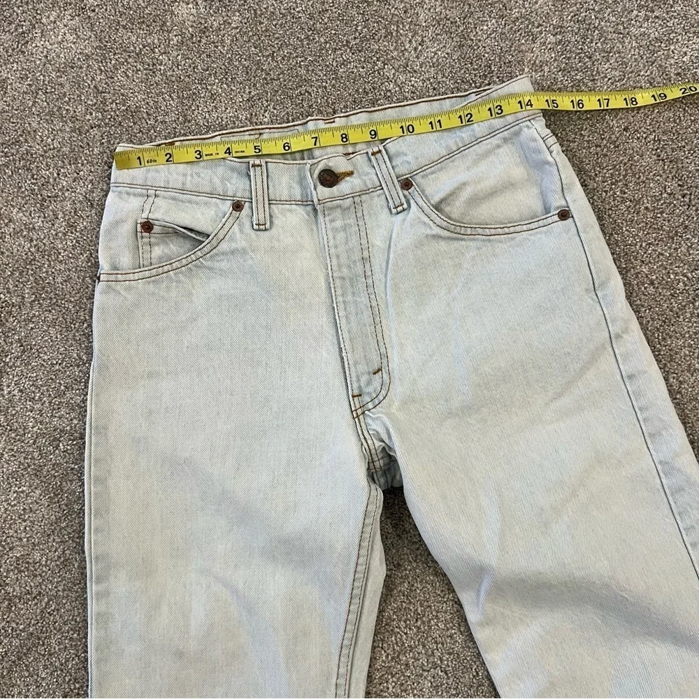 VTG Levi's Blue Jeans Mens 31x32 Orange Tab Vintage Light Wash USA Vintage Levi